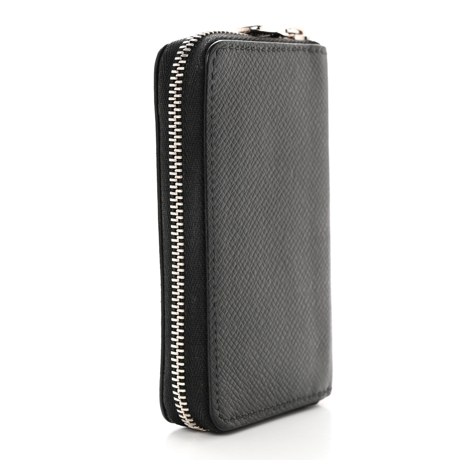 Louis Vuitton Taiga Zippy Coin Purse Vertical Black 3 of 7