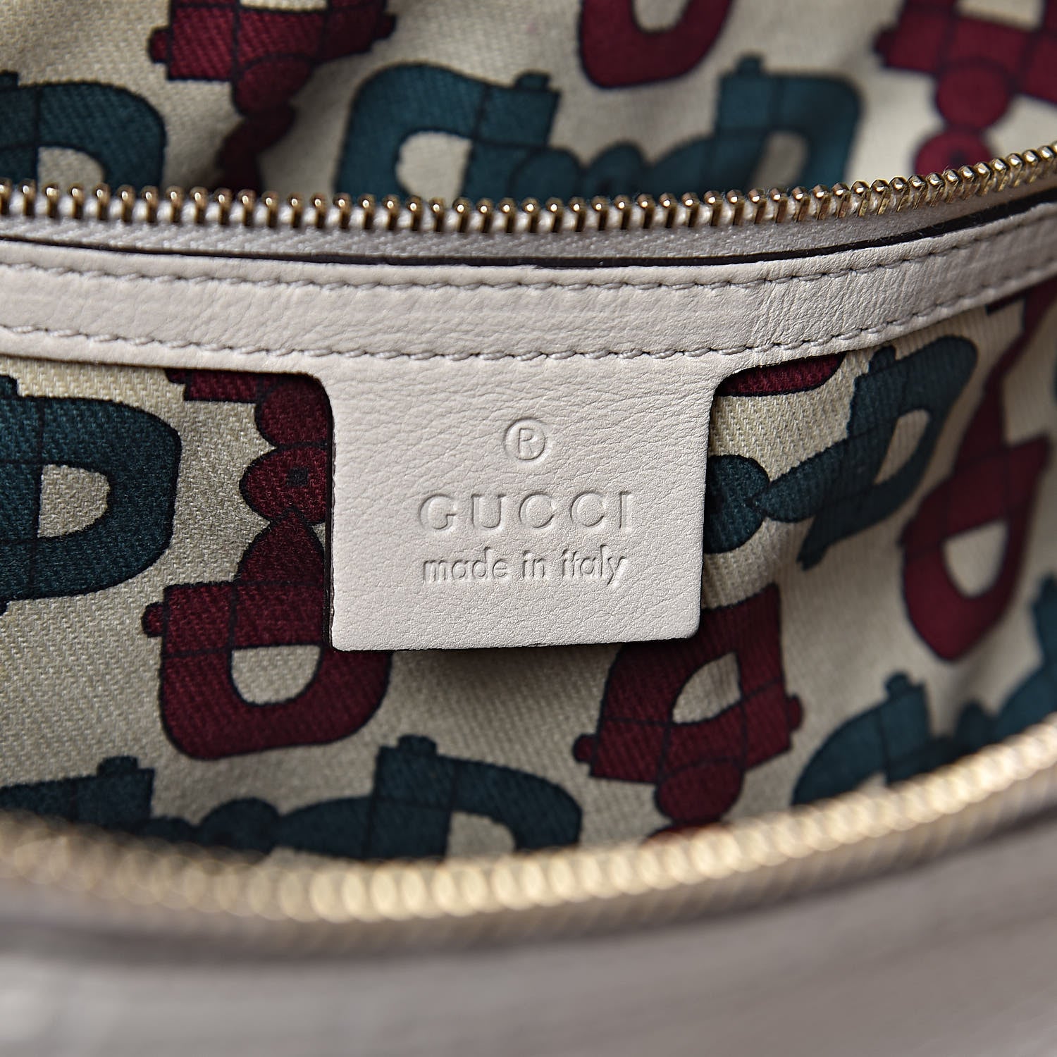 Gucci Pebbled Calfskin Guccissima Trim Medium Signoria Hobo Off White 6 of 11