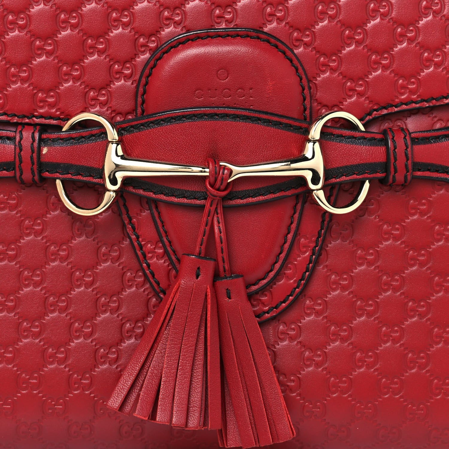 Gucci Microguccissima Medium Emily Chain Shoulder Bag Red 8 of 16