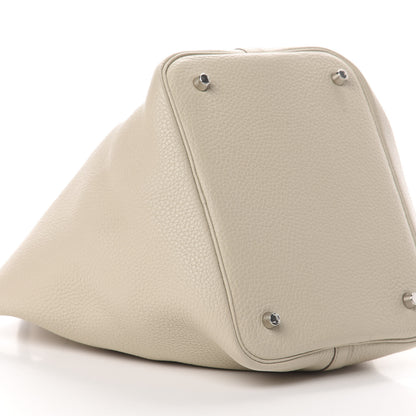 Hermes Taurillon Clemence Picotin Lock 22 MM Craie 9 of 11