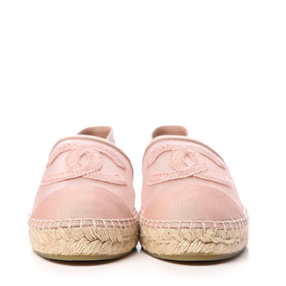Chanel Mesh Grosgrain CC Espadrilles 40 Pink 2 of 10