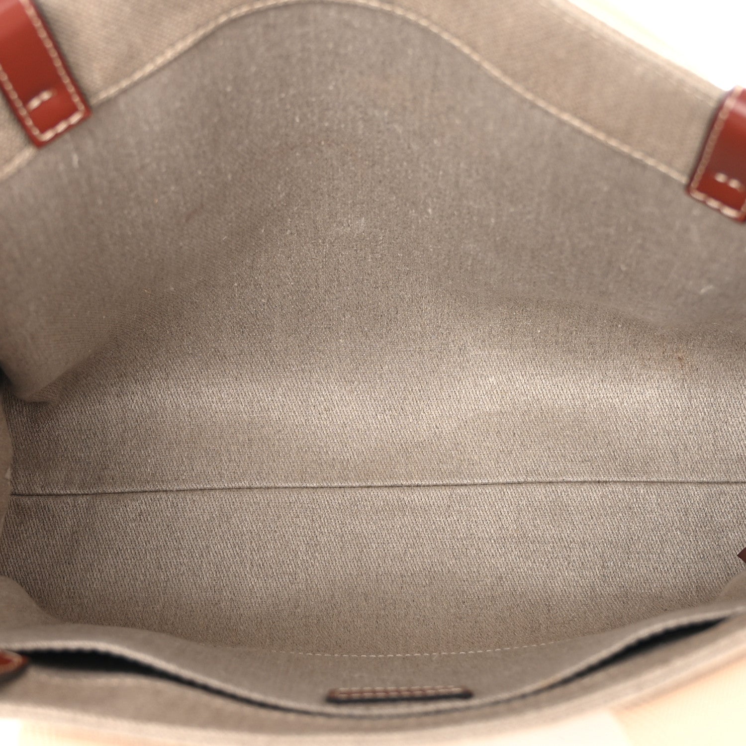 Chloe Cotton Calfskin Medium Woody Ribbon Tote White Brown 5 of 10