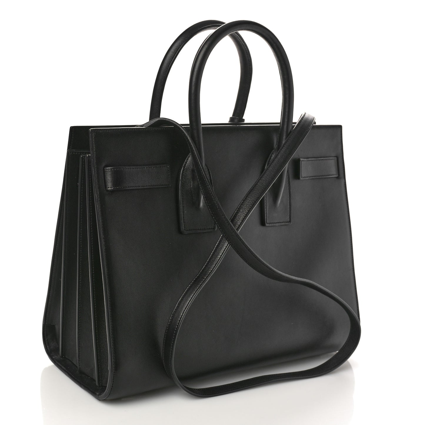 Calfskin Small Sac De Jour Black