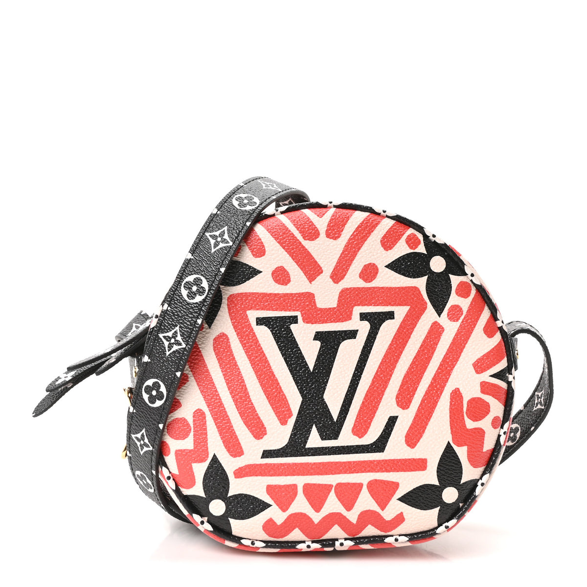 Louis Vuitton Monogram Giant Crafty Boite Chapeau Souple PM Creme Rouge Black 1 of 10