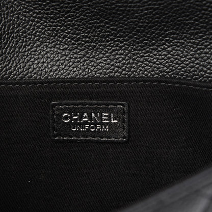 Chanel Grained Calfskin Quilted 2.55 Reissue Flap Belt Bag Clutch Black 5 of 10