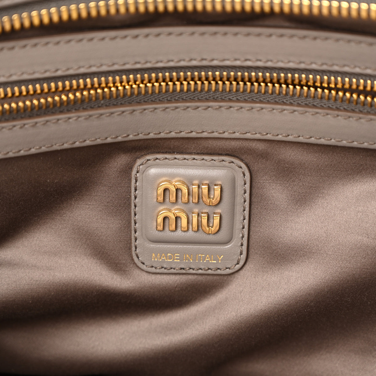 Miu Miu Soft Calf Softy Large Beau Top Handle Bag Argilla 5 of 8