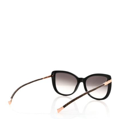 Louis Vuitton Monogram Acetate Charlotte Sunglasses Z0781W Black 5 of 9