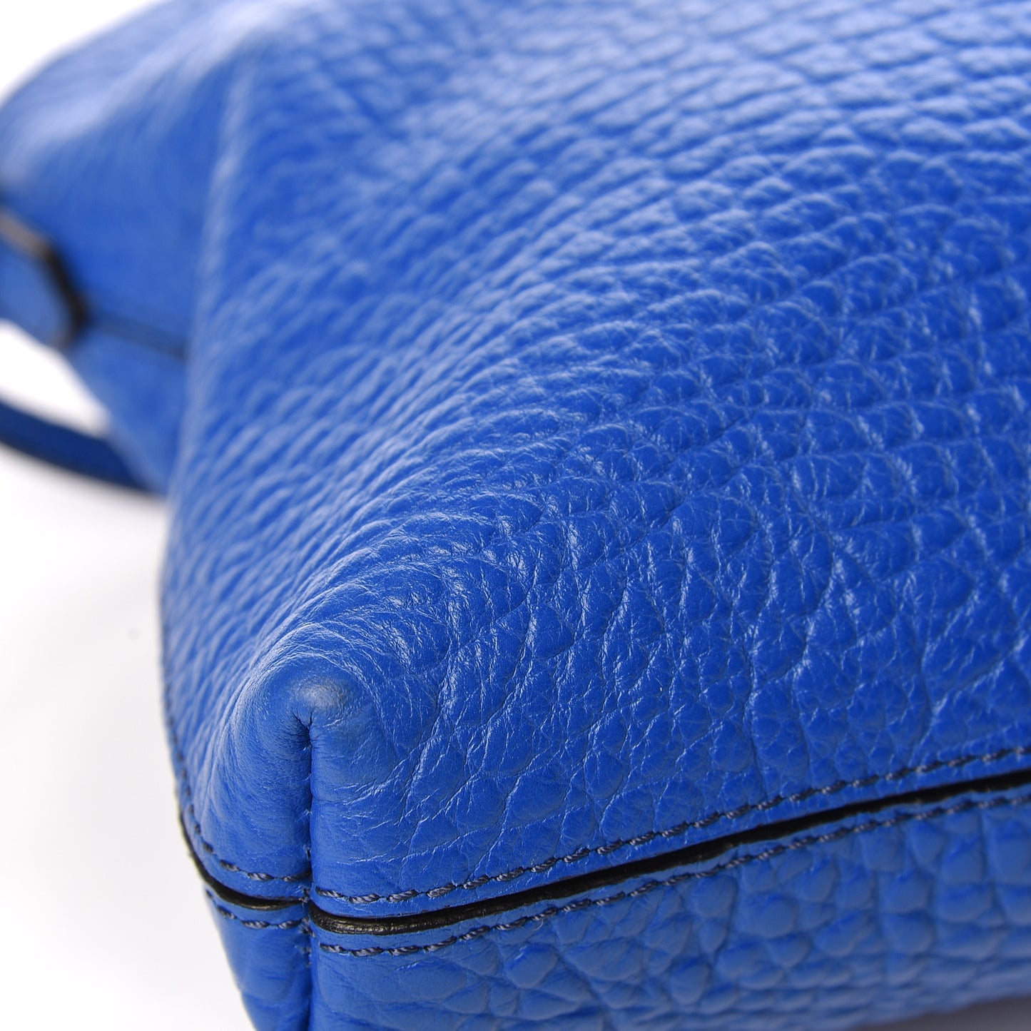 Signature Grain Calfskin Small Chichester Crossbody Clutch Bag Brilliant Blue