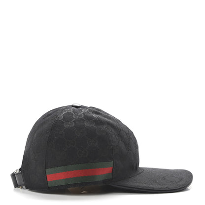 Gucci Monogram Web Baseball Hat XL Black 4 of 10