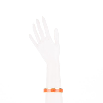 Hermes Enamel Printed Caleche M Bracelet Orange 2 of 5