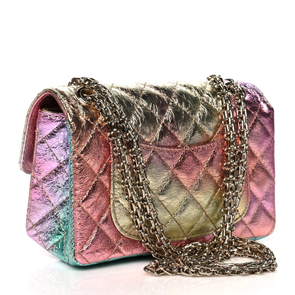 Chanel Metallic Goatskin Quilted Mini 2.55 Reissue Flap Multicolor 3 of 11