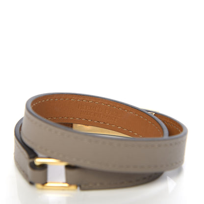 Hermes Swift Double Rivale Bracelet T2 Gris Asphalte 4 of 6