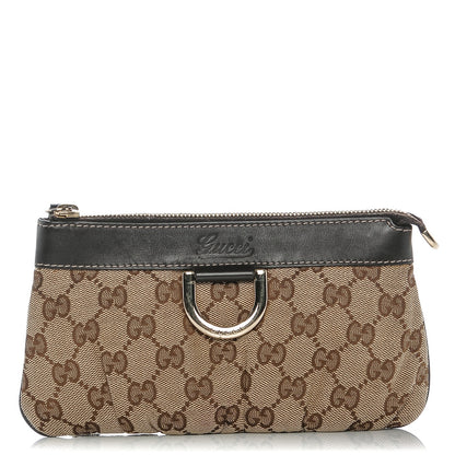 Gucci Monogram D Ring Wristlet Dark Brown 1 of 6