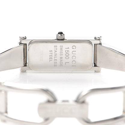 Gucci Stainless Steel 12mm 1500L Horsebit Quartz Watch Brown 4 of 5