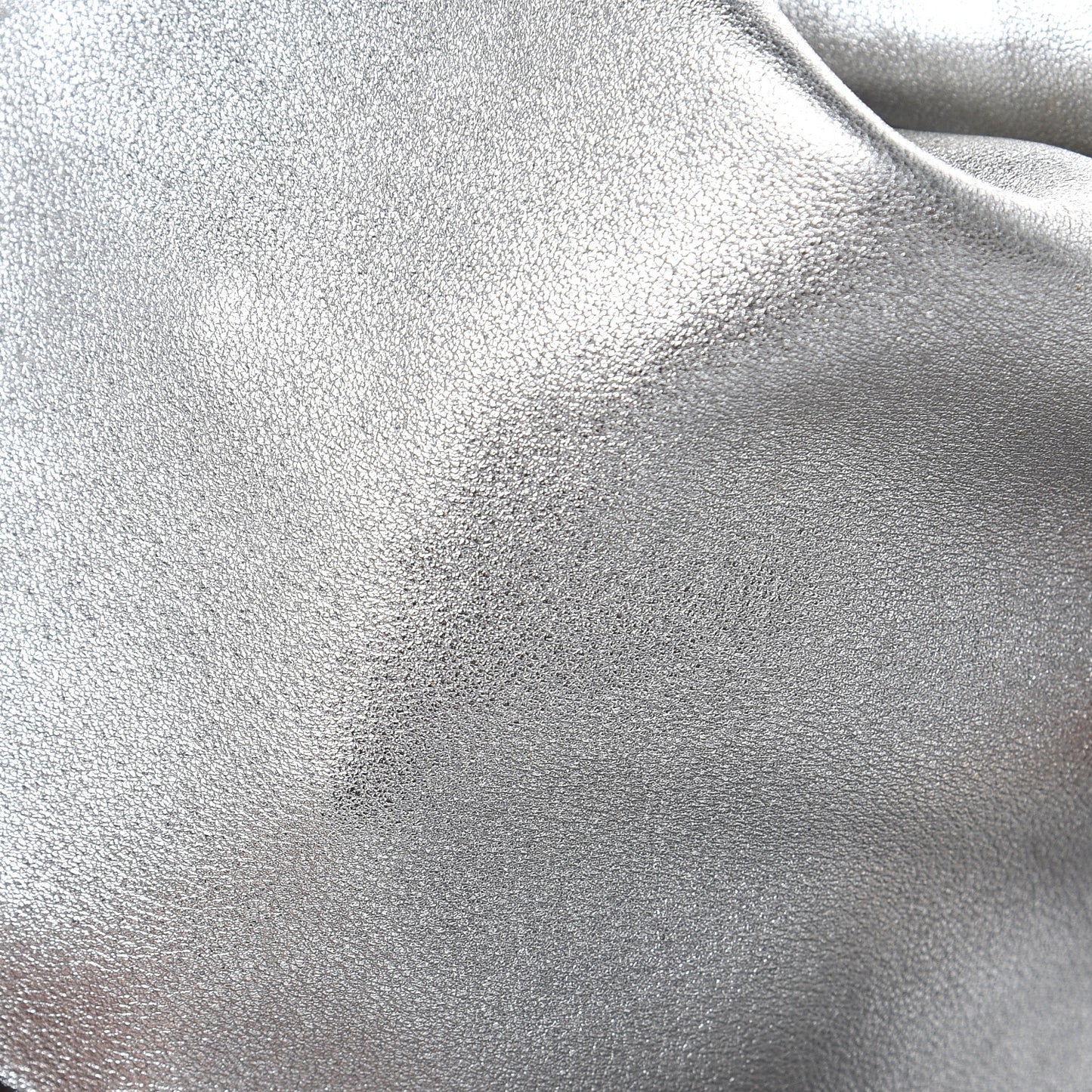 Metallic Calfskin Medium Indy Top Handle Hobo Silver