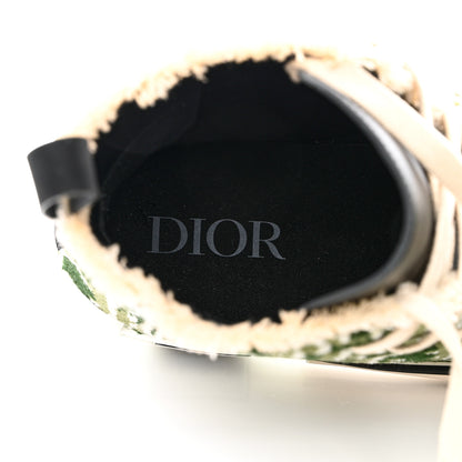 Christian Dior Tapestry Oblique Mens B23 High Top Sneakers 42 Olive 7 of 10