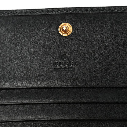 Gucci Calfskin Matelasse GG Marmont Card Case Wallet Black 6 of 9