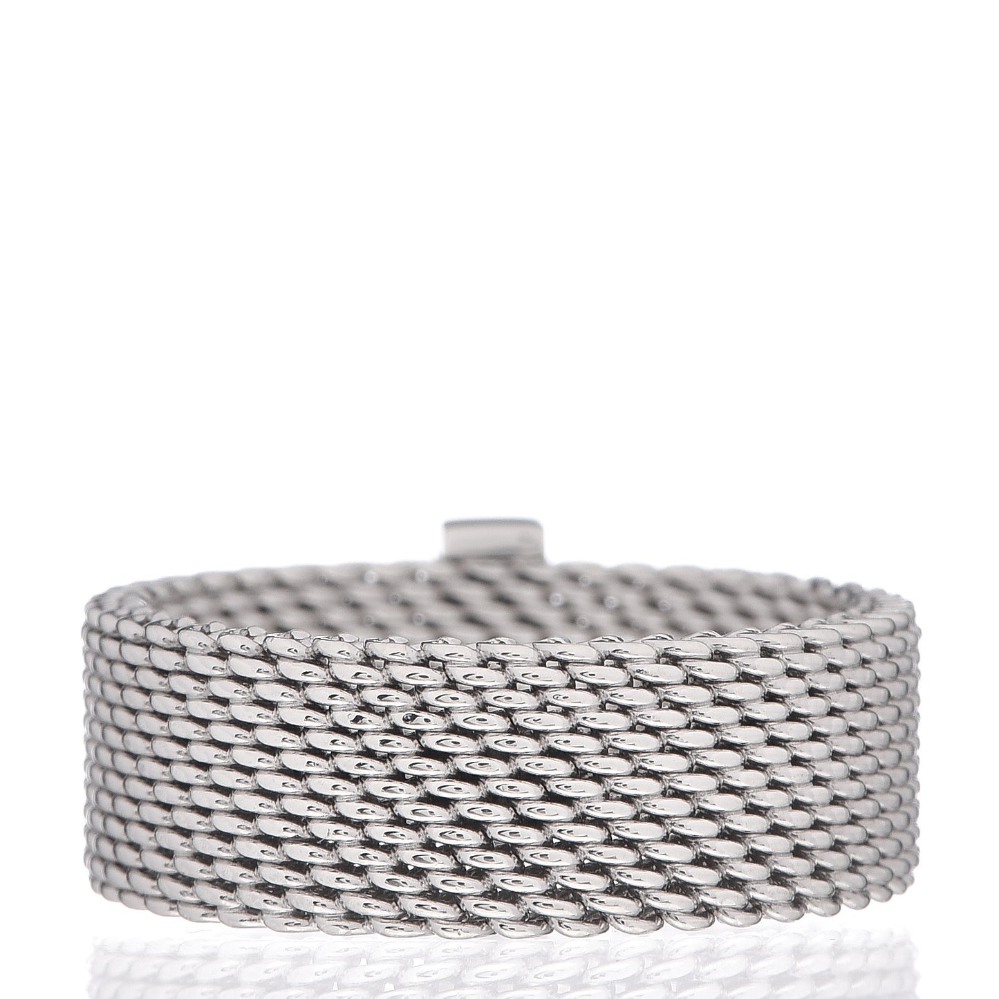 Sterling Silver Diamond Somerset Mesh Ring 52 6
