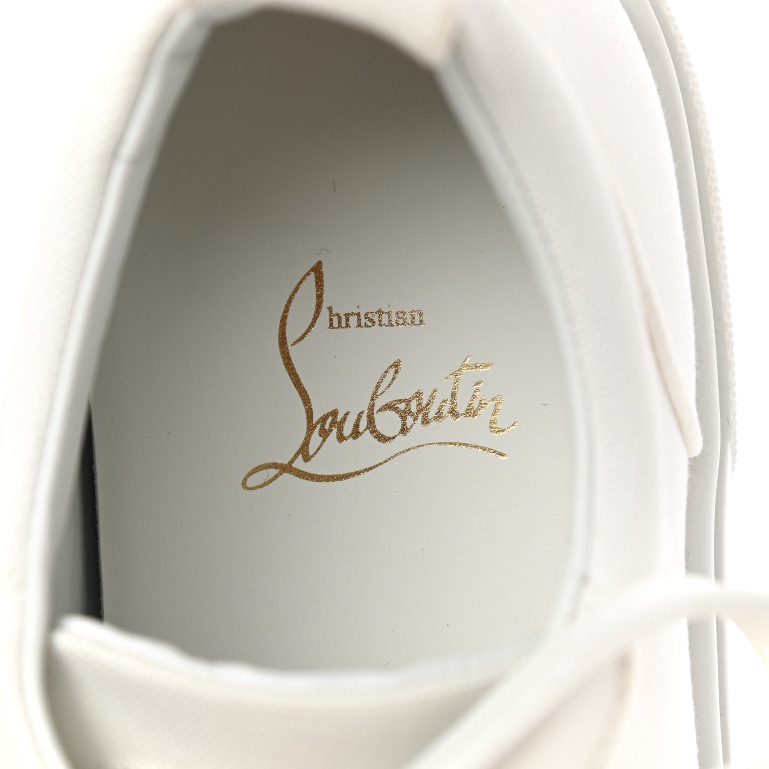 Christian Louboutin Toile Calfskin Simplerui Flat Sneakers 39.5 White 6 of 8