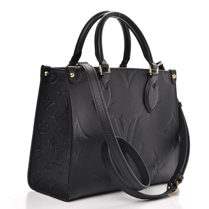 Louis Vuitton Empreinte Monogram Giant Onthego PM Black 3 of 9