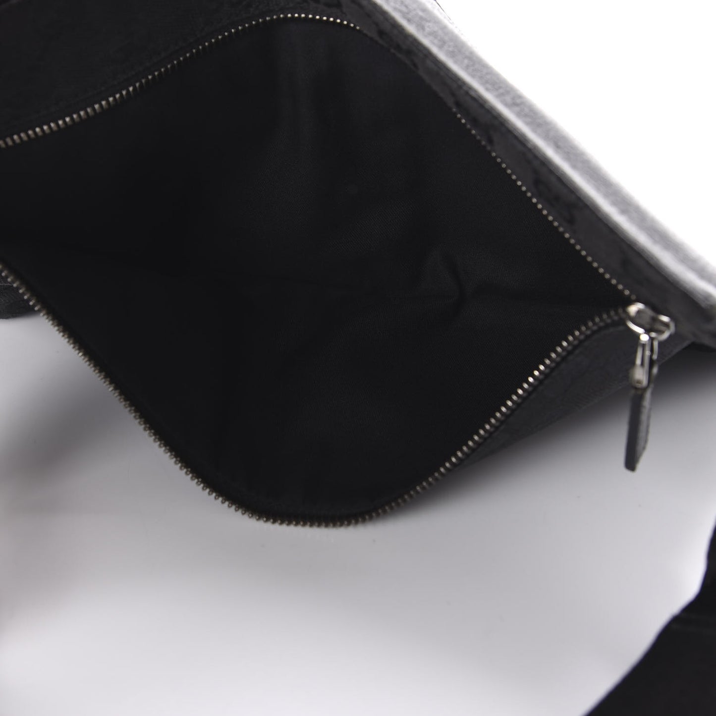GG Monogram Double Pocket Belt Bag Black