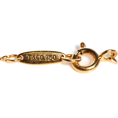 Tiffany 18K Yellow Gold Blue Sapphire Color By The Yard Elsa Peretti Bracelet 5 of 6
