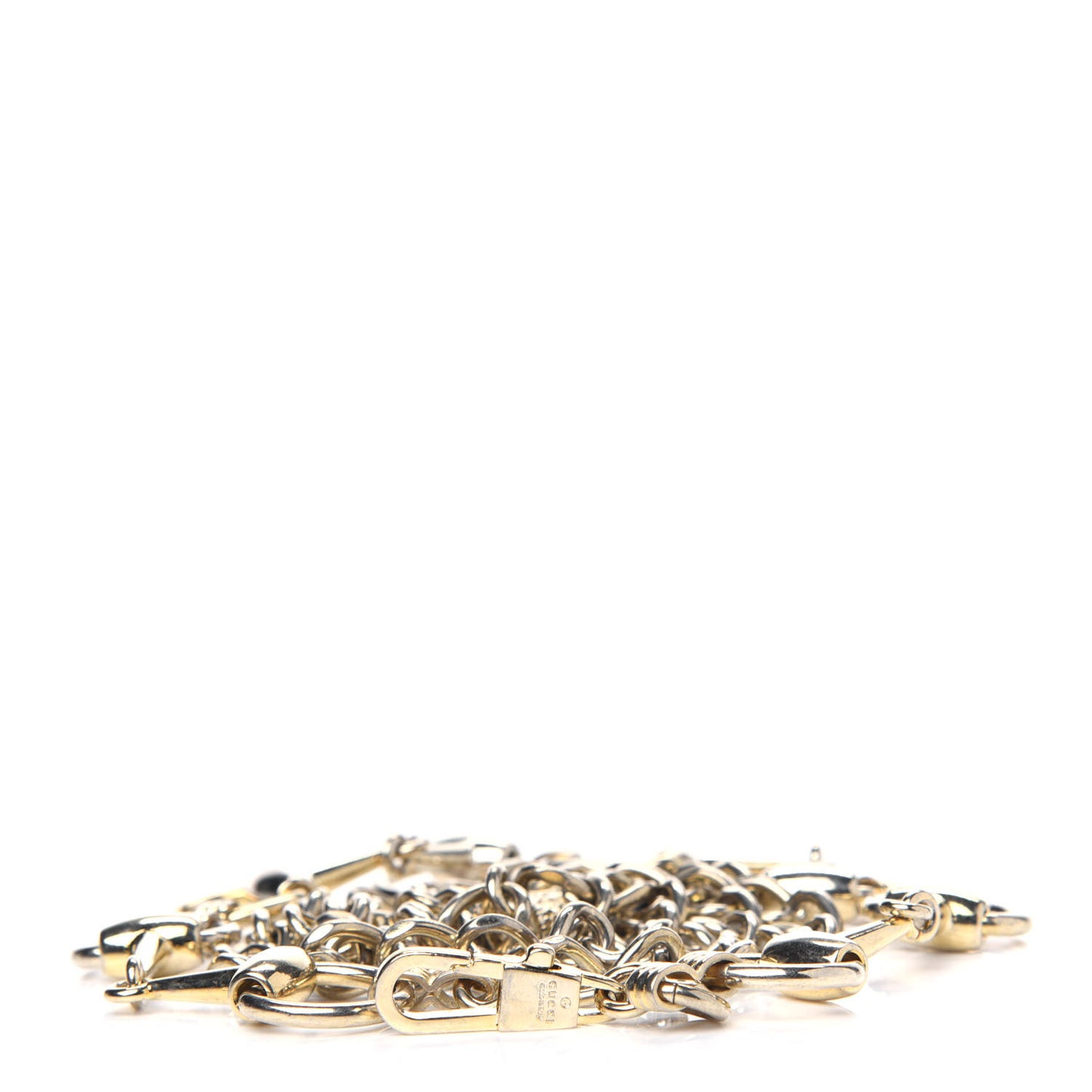 Brass Horsebit Chain Belt Gold