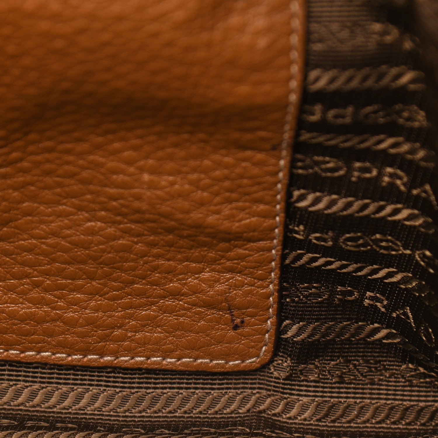 Prada Vitello Daino Shopping Tote Cannella 7 of 10