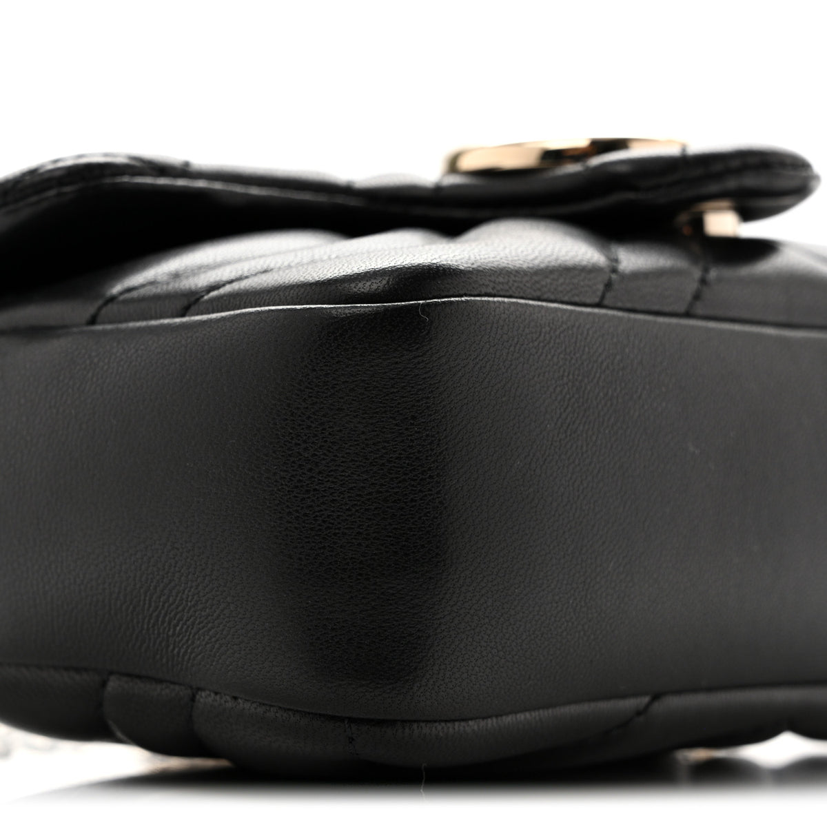 Lambskin Matelasse Mini GG Marmont Shoulder Bag Black