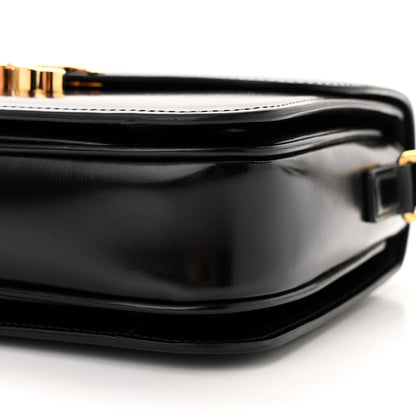 Celine Shiny Calfskin Medium Triomphe Black 10 of 14
