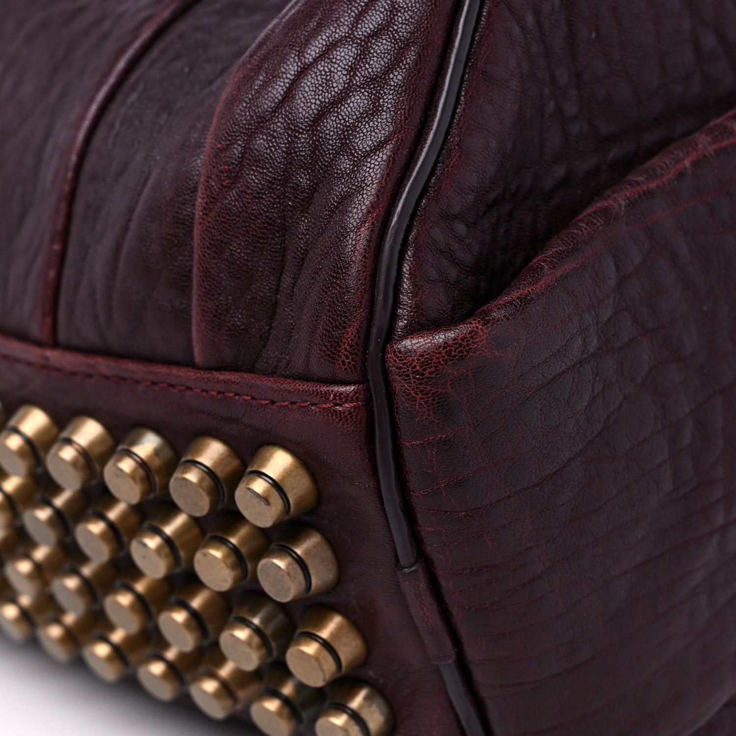 Alexander Wang Pebbled Lambskin Mini Rockie Matte Oxblood 8 of 12