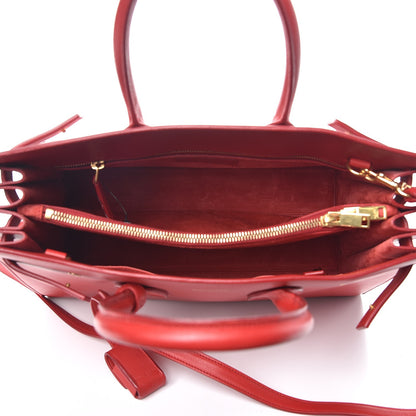 Saint Laurent Calfskin Small Sac De Jour Rouge Orient 6 of 9