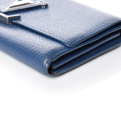 Louis Vuitton Taurillon Capucines Wallet Blue 6 of 17