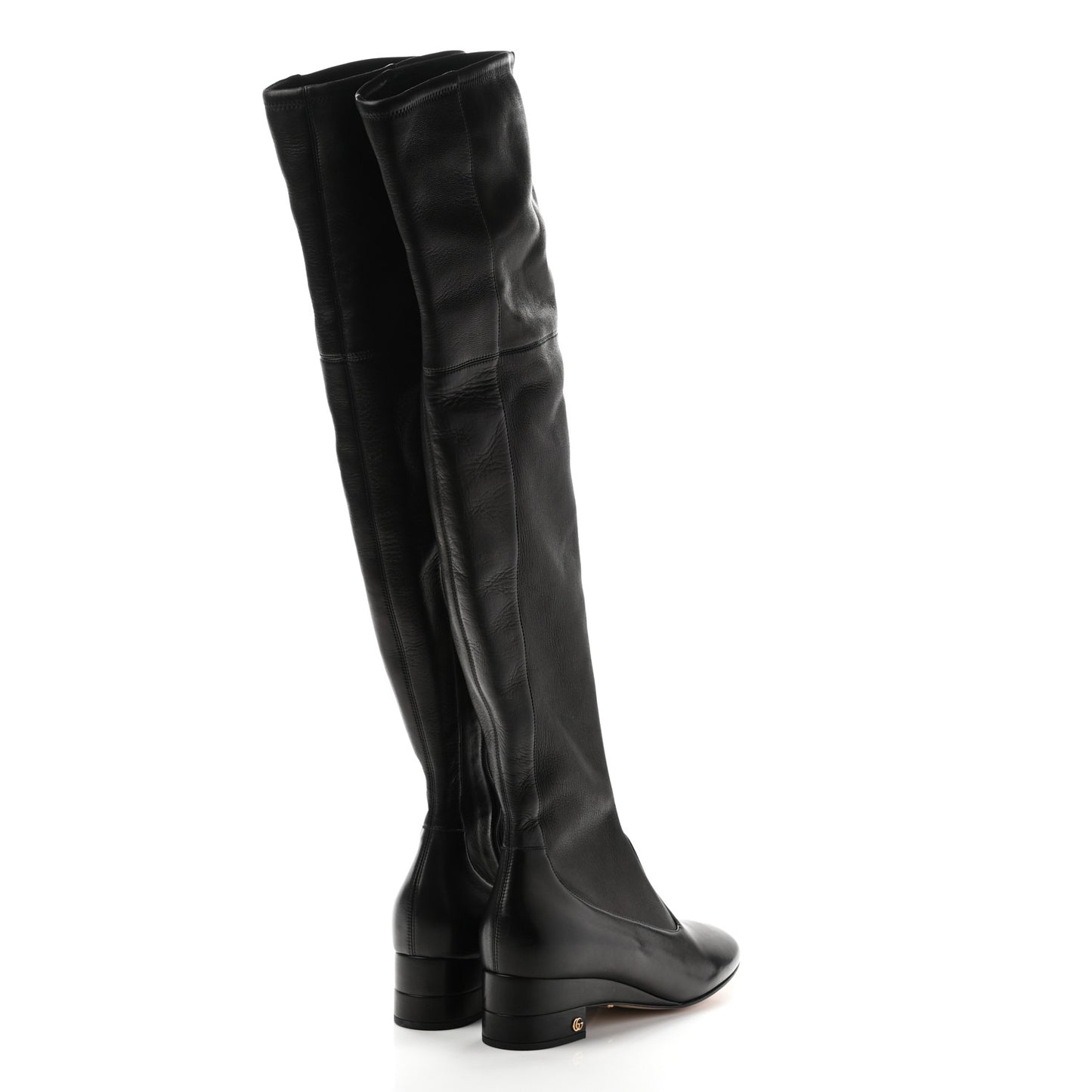 Nappa Claus Over The Knee Boots 38.5 Black