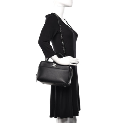 Chanel Calfskin Small Trendy CC Bowling Bag Black 2 of 10