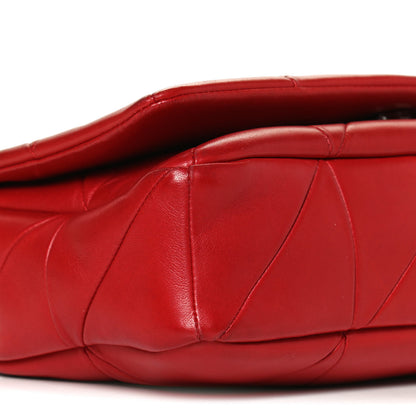 Saint Laurent Lambskin Patchwork Monogram Medium Jamie Red 10 of 13