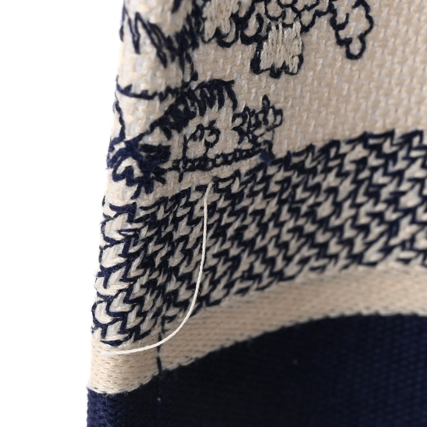 Canvas Embroidered Medium Dioriviera Toile De Jouy Book Tote Blue
