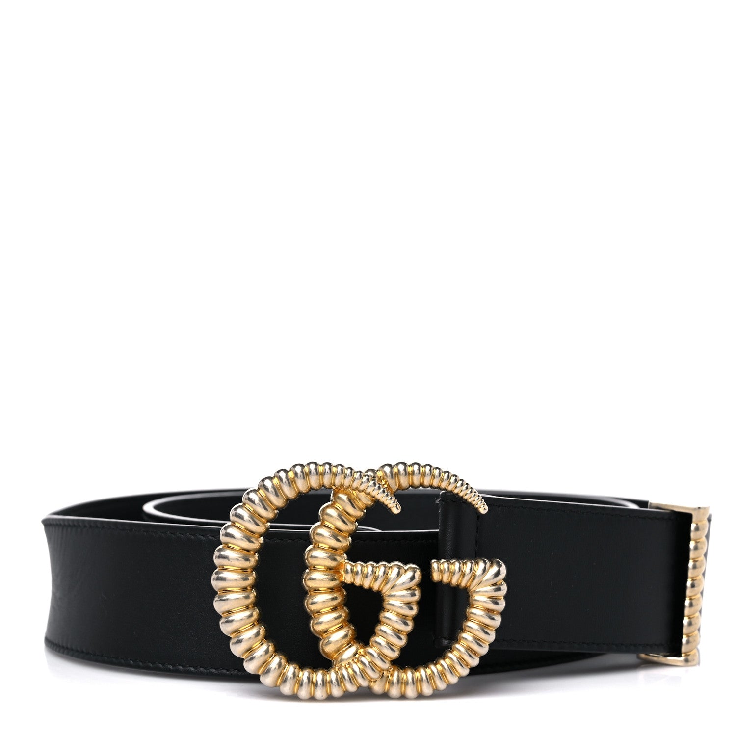 Gucci Moon Calfskin Torchon Double G 40mm Belt 95 38 Black 1 of 7