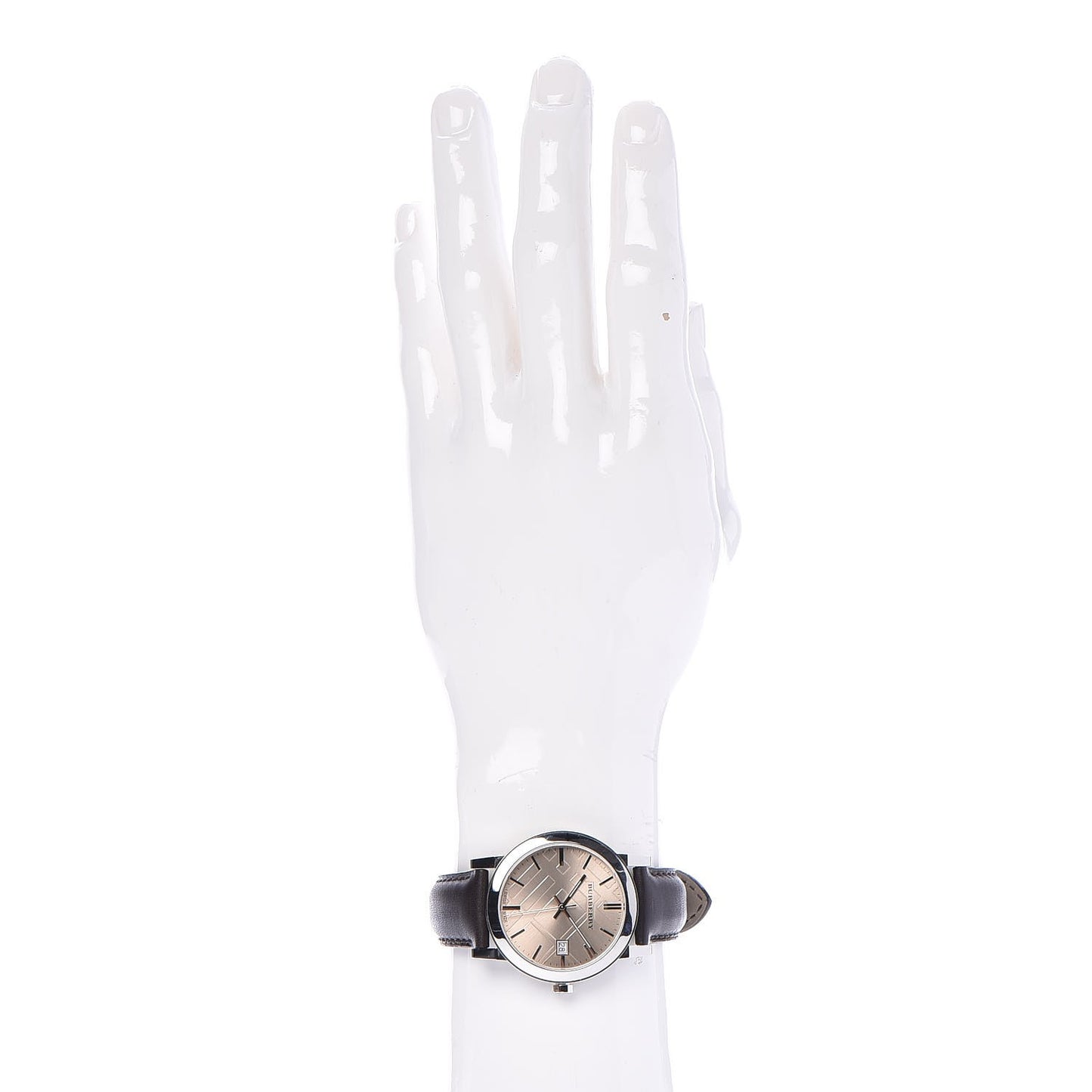 Stainless Steel Calfskin 38mm Heritage Quartz Watch Champagne BU9011