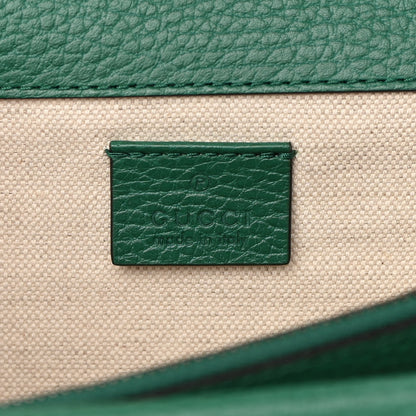 Gucci Pebbled Calfskin Small Dionysus Shoulder Bag Emerald 6 of 13
