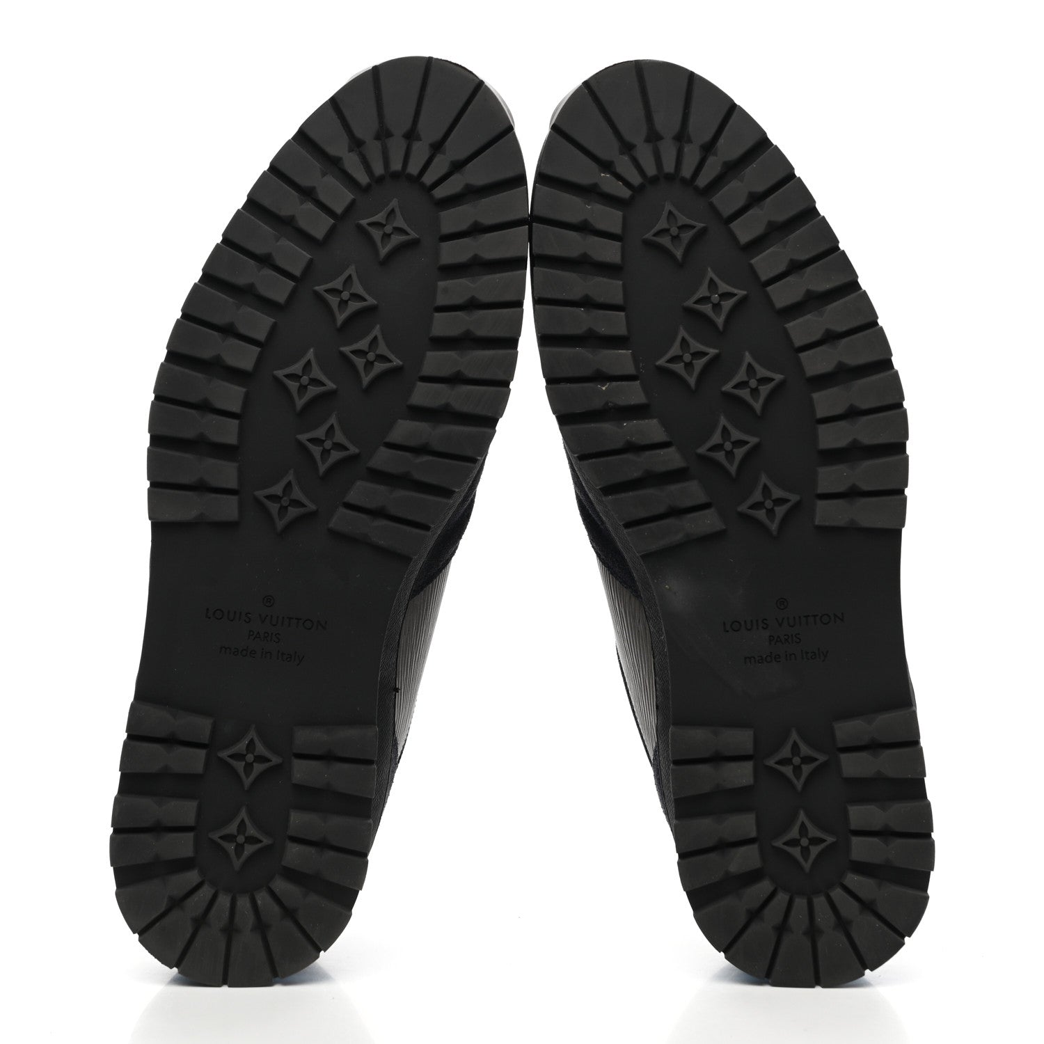 Louis Vuitton Suede Monogram Eclipse Mens Harlem Sneakers 8 Navy Blue 5 of 10