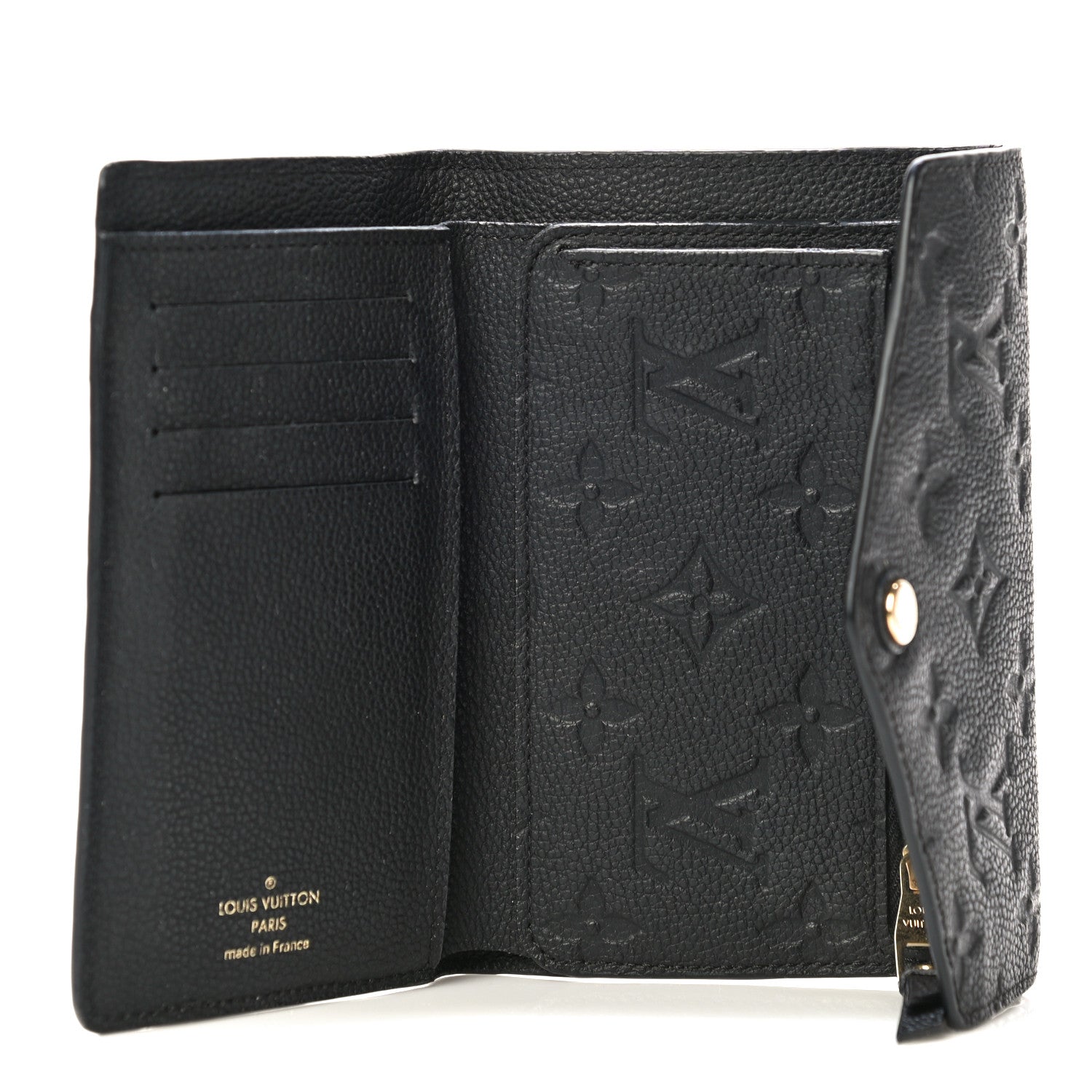 Louis Vuitton Empreinte Compact Curieuse Wallet Black 5 of 15