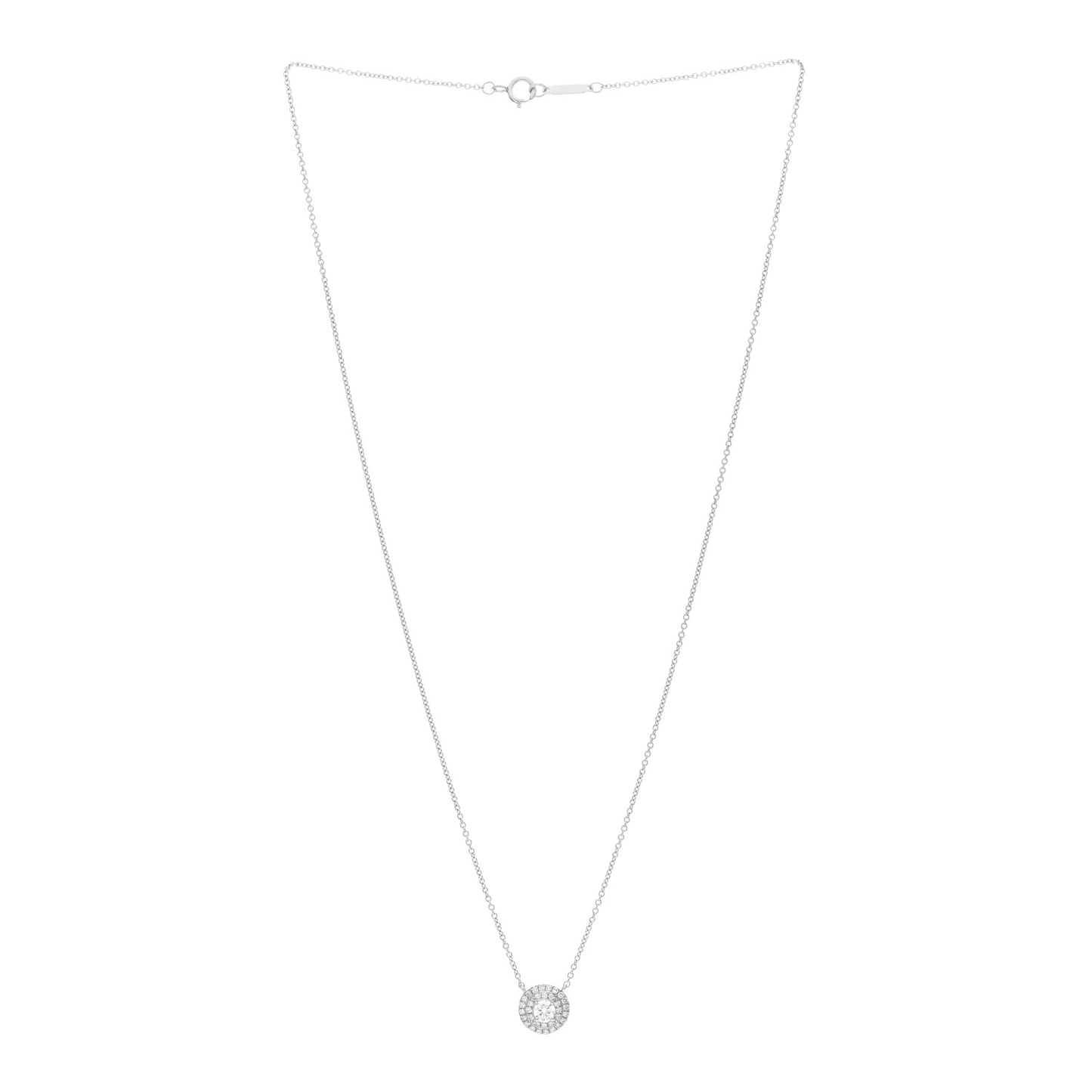 Platinum Diamond Soleste Pendant Necklace