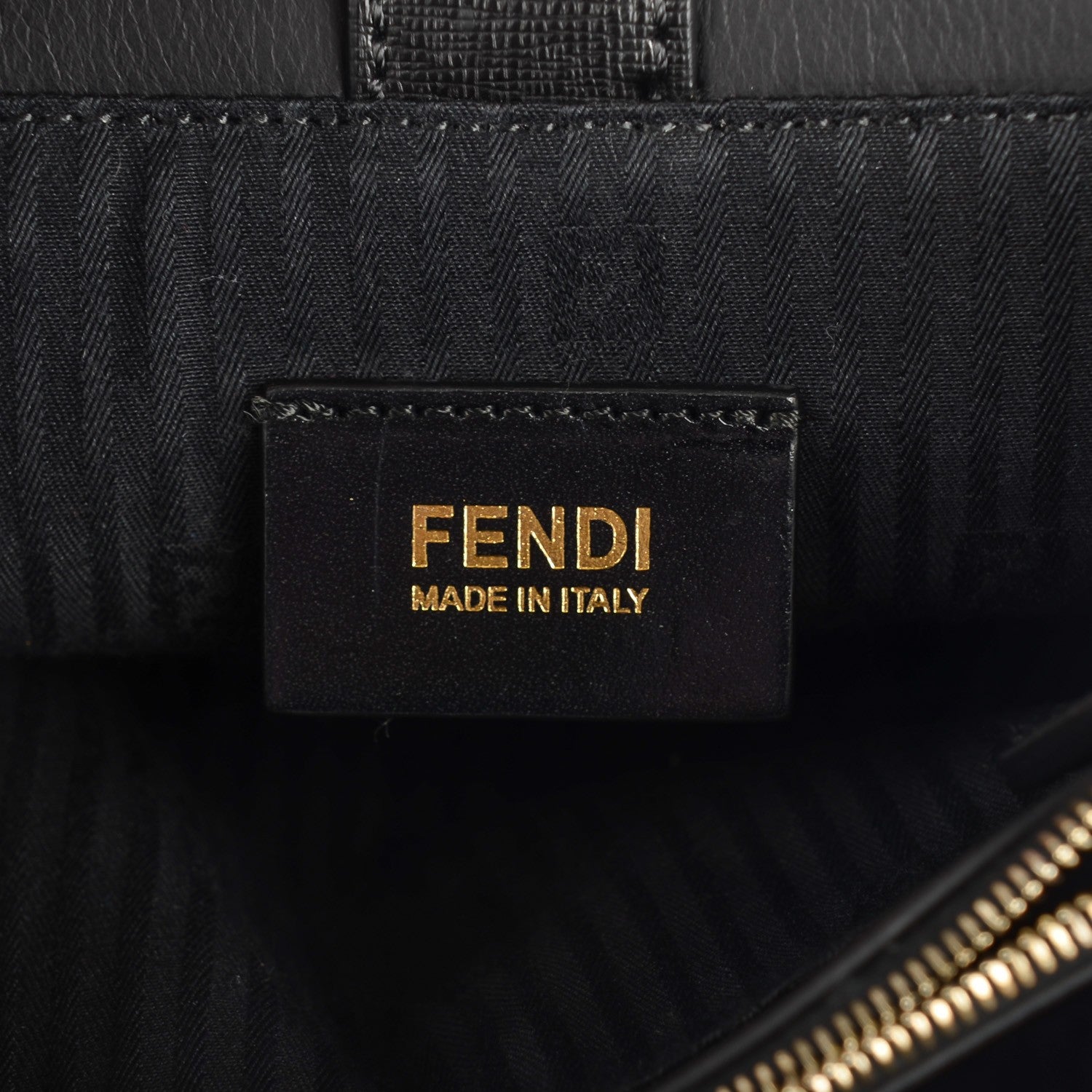 Fendi Vitello Elite Petite 2Jours Tote Black 6 of 9
