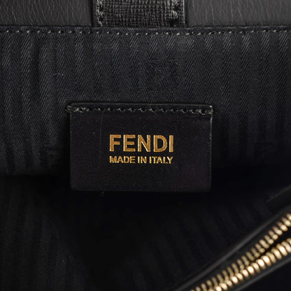 Fendi Vitello Elite Petite 2Jours Tote Black 6 of 9