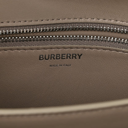 Burberry Metallic Patent Crocodile Embossed Small TB Shoulder Bag Silver 6 of 12