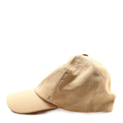 Hermes Ramie Deerskin Baseball Cap 59 4 of 9
