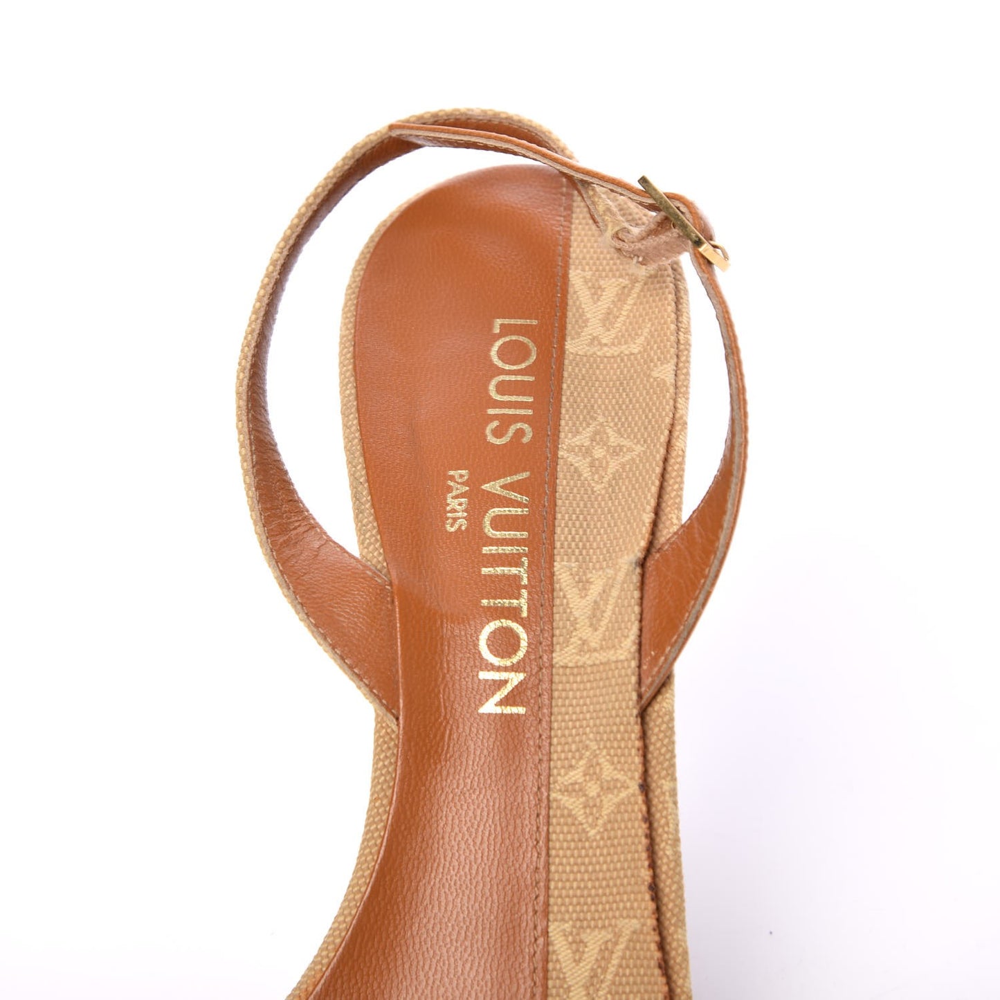 Mini Lin Slingback Sandals 37.5 Camel