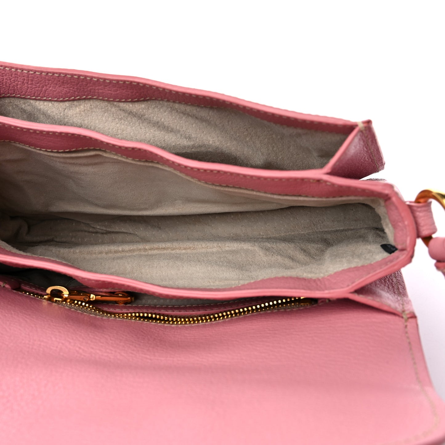Goatskin Madras Shoulder Bag Rosa