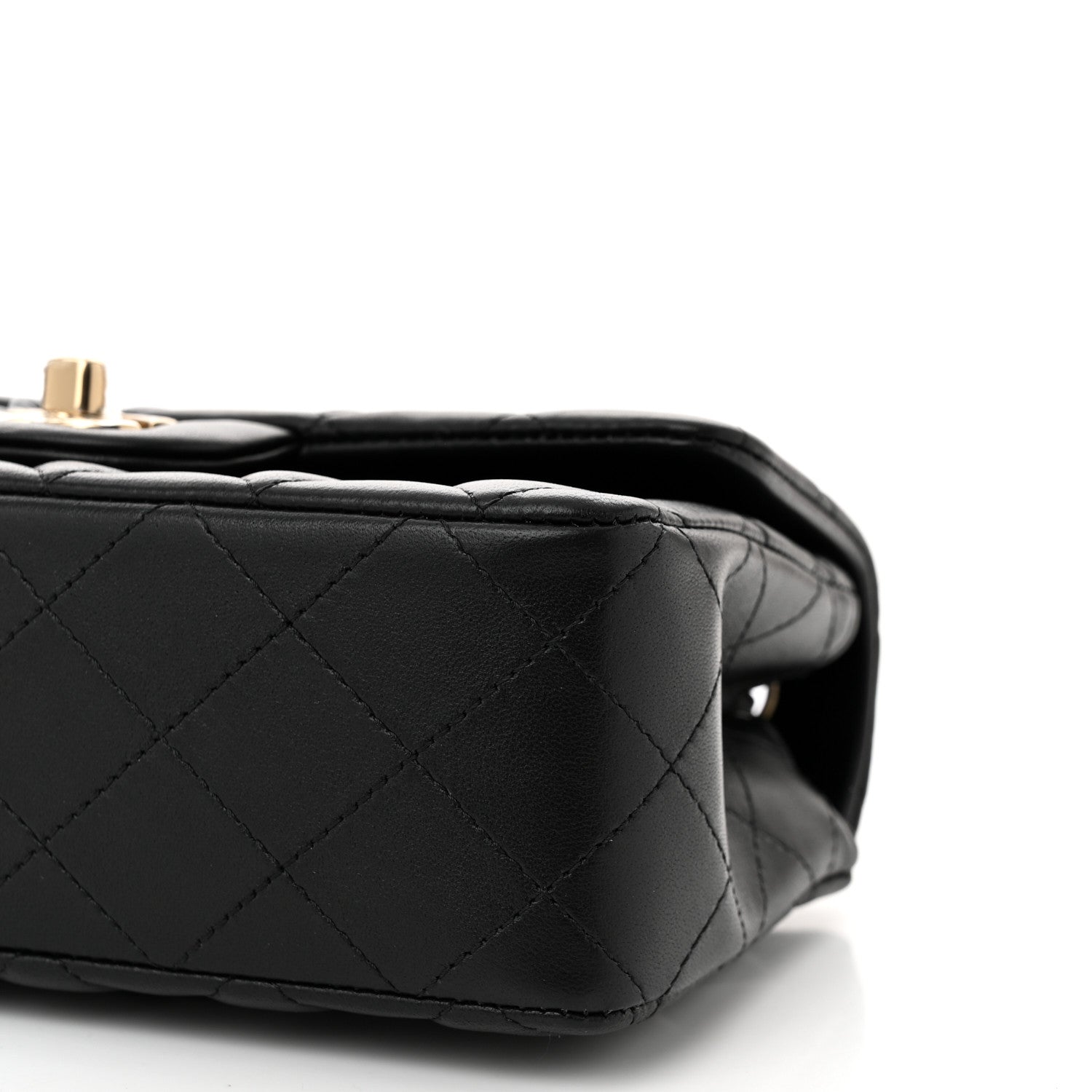 Chanel Lambskin Quilted Mini Rectangular Flap Black 10 of 11